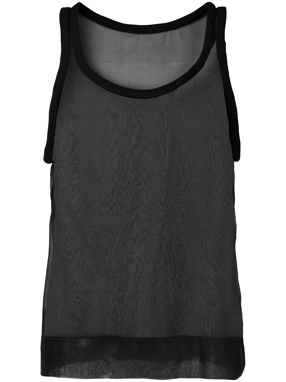 Silk tank top - Black