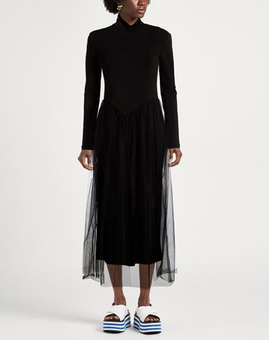Woman Maxi dress Black Size 4 Acetate, Polyamide, Elastane