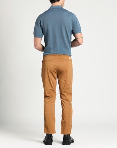 Man Pants Camel Size 36 Cotton, Elastane