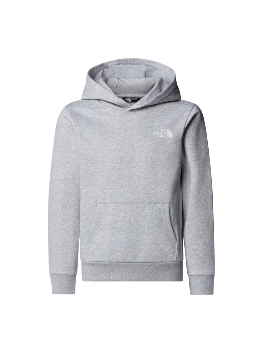 Kids Grey Solid Hoodie