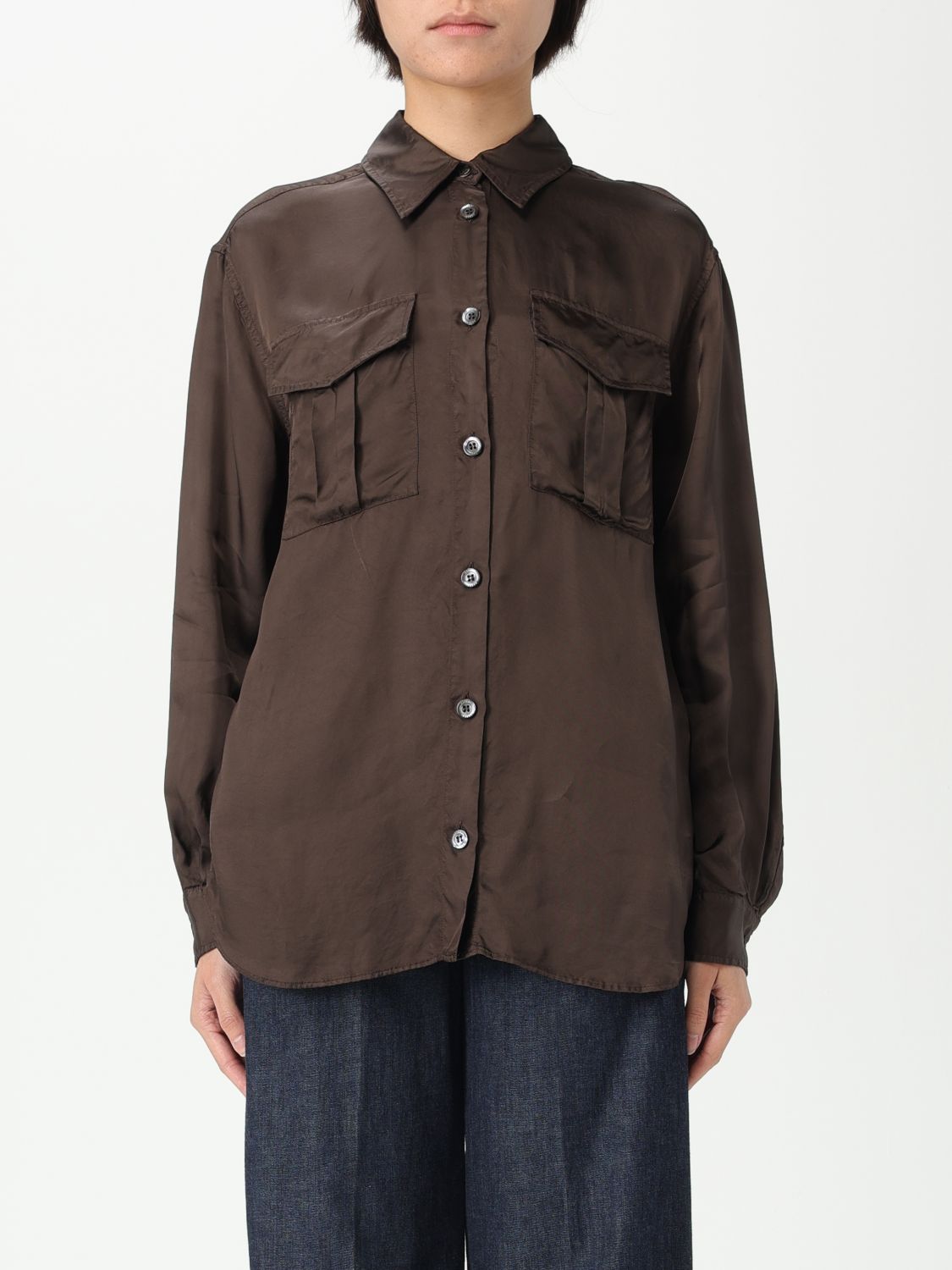 Shirt ASPESI Woman color Brown