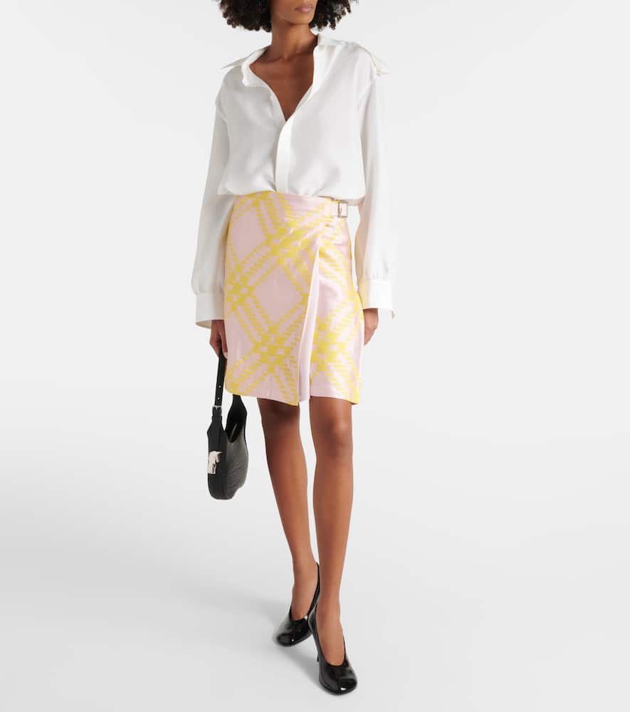 Checked miniskirt