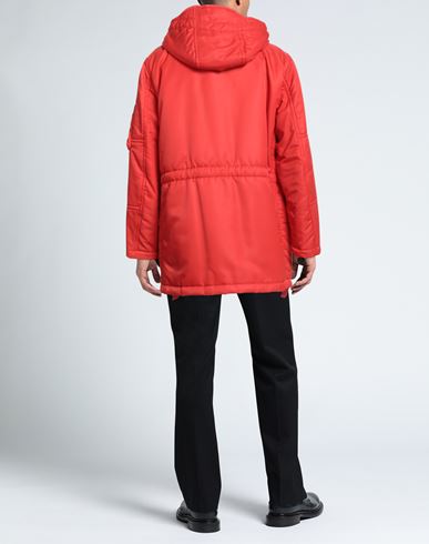 Man Coat Tomato red Size S Polyamide