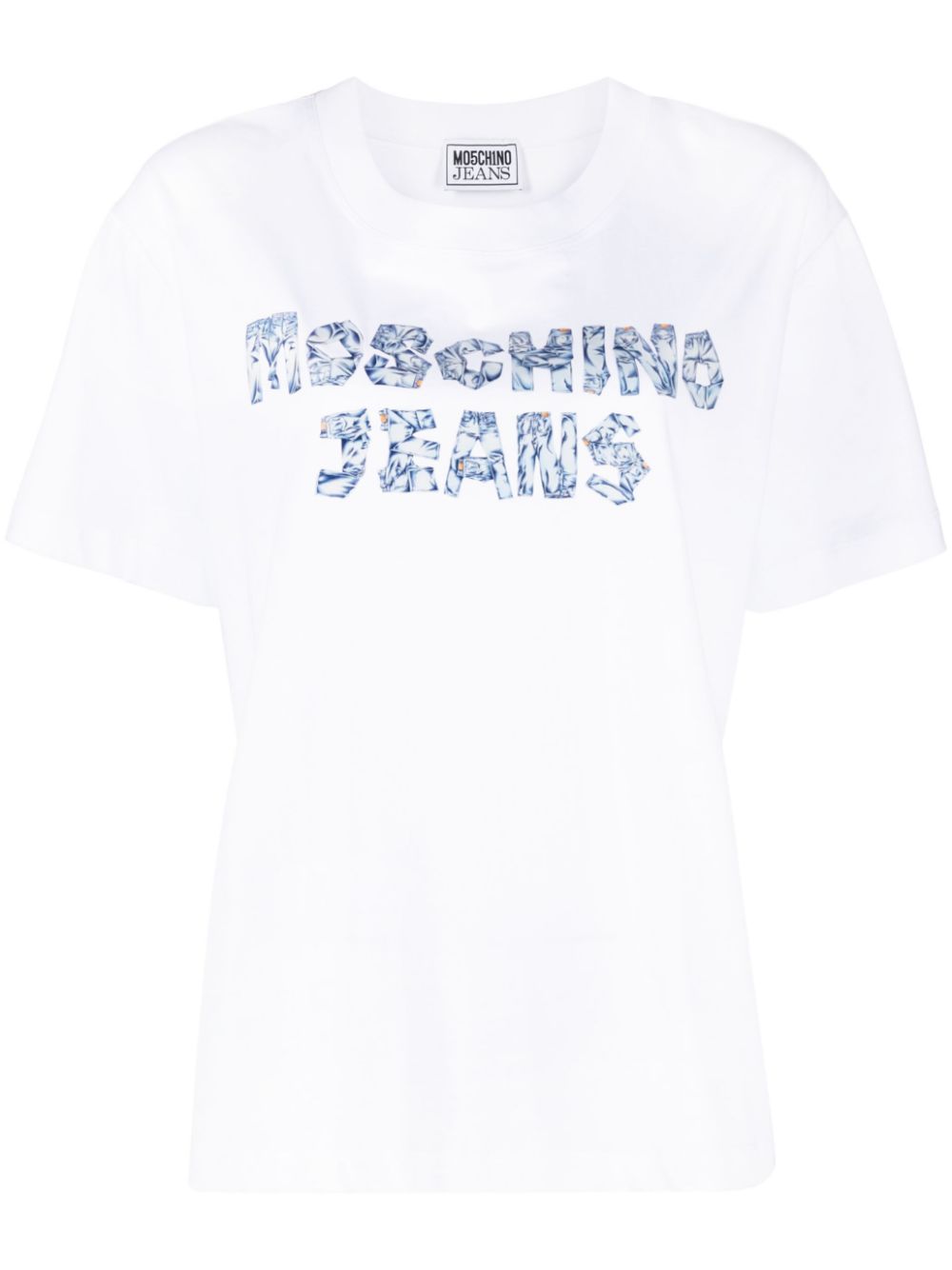 Jeans logo-print T-shirt - White