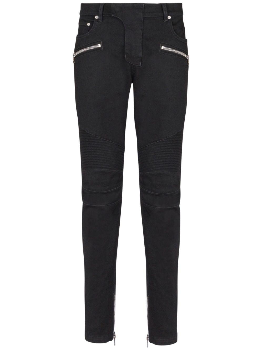 Slim-fit biker jeans - Black