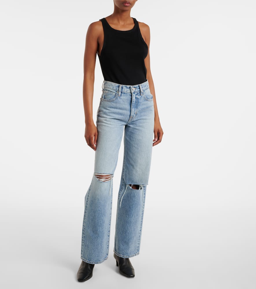 Grace mid-rise wide-leg jeans