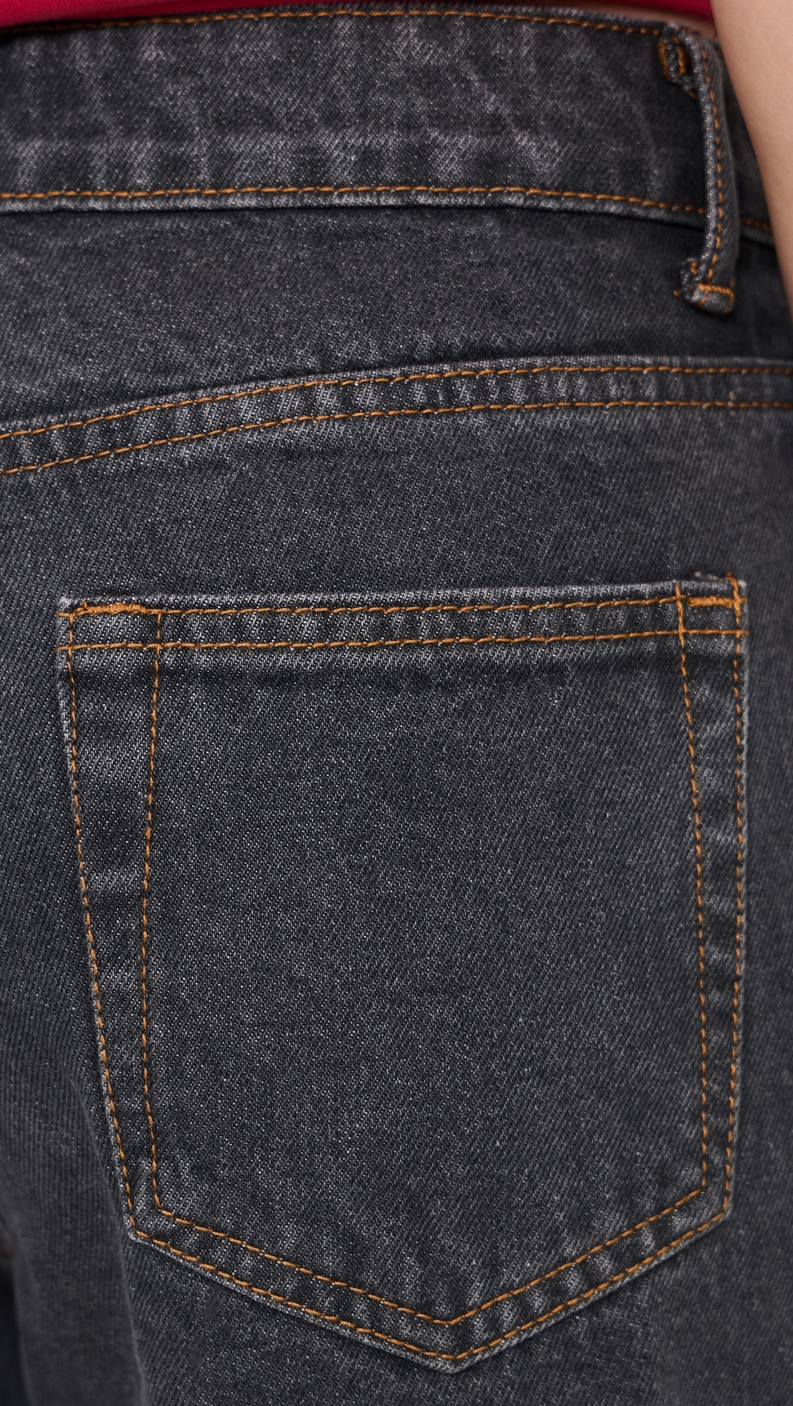 Top Model Cuffed Jeans Charcoal