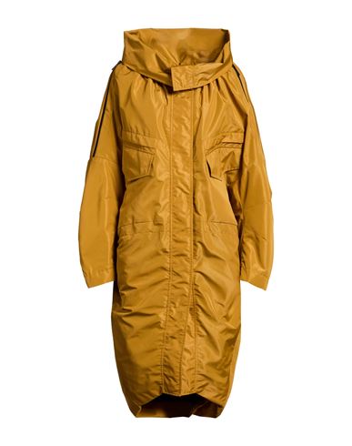 Woman Overcoat & Trench Coat Mustard Size 6 Polyester