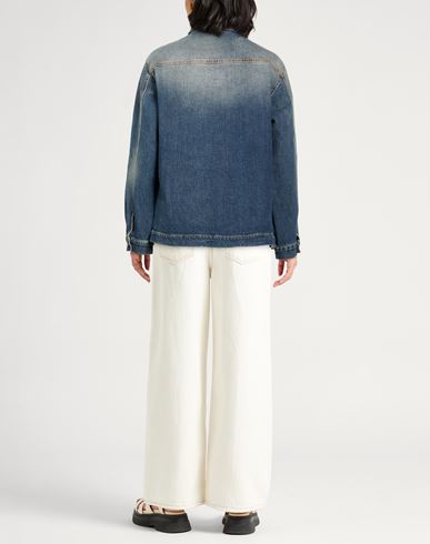 Woman Denim outerwear Blue Size XS Cotton