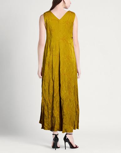 Woman Maxi dress Military green Size 8 Acetate, Viscose, Metal fiber
