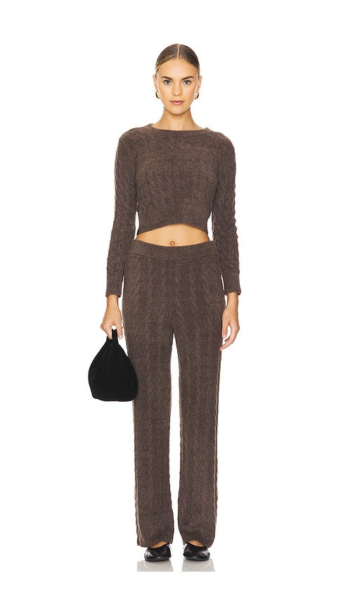 Barefoot Dreams x REVOLVE CozyChic Lite Cable Pullover & Pant Set in Cream. S. Also in