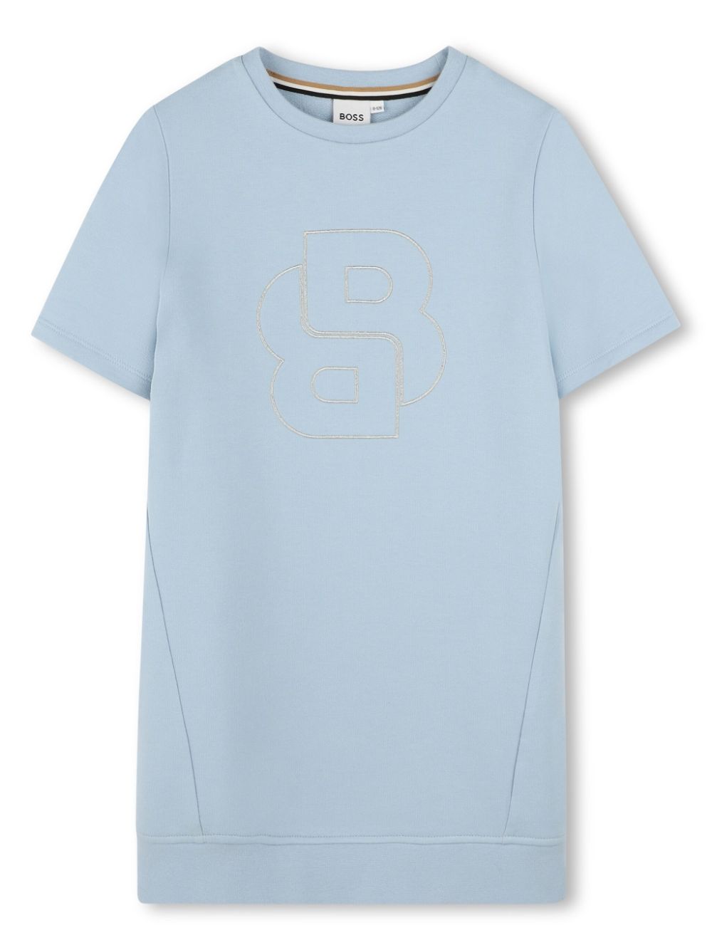 Short-sleeved dress - Blue