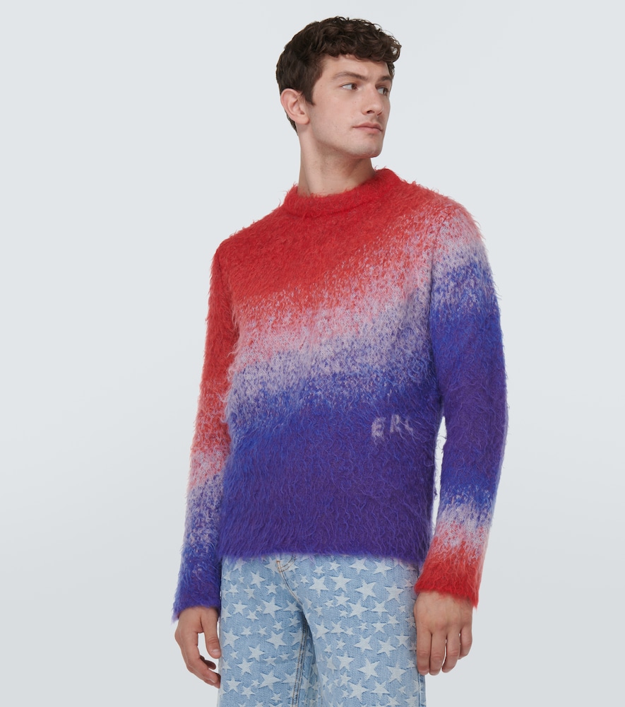 Gradient mohair-blend sweater