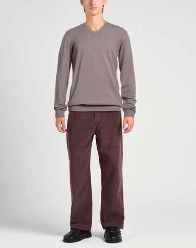 Sergio Tegon Man Sweater Taupe Size XXL Virgin Wool, Elastane