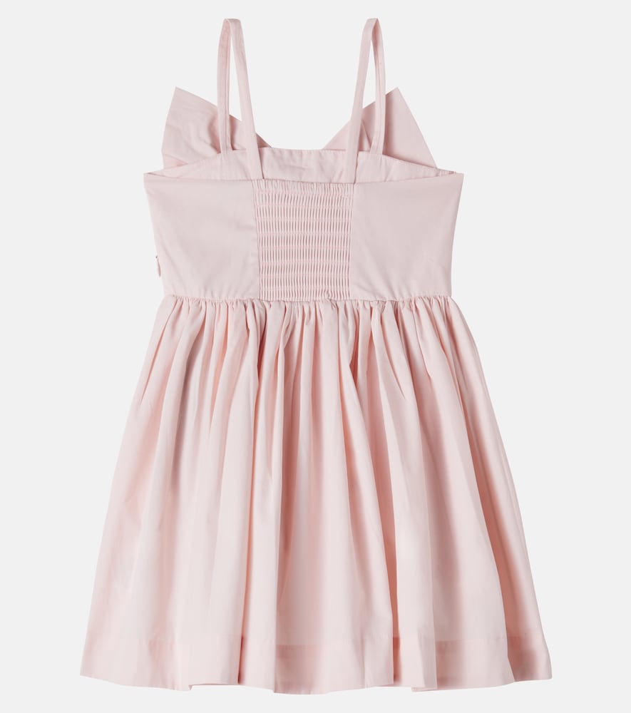 Caysi bow-detail cotton dress