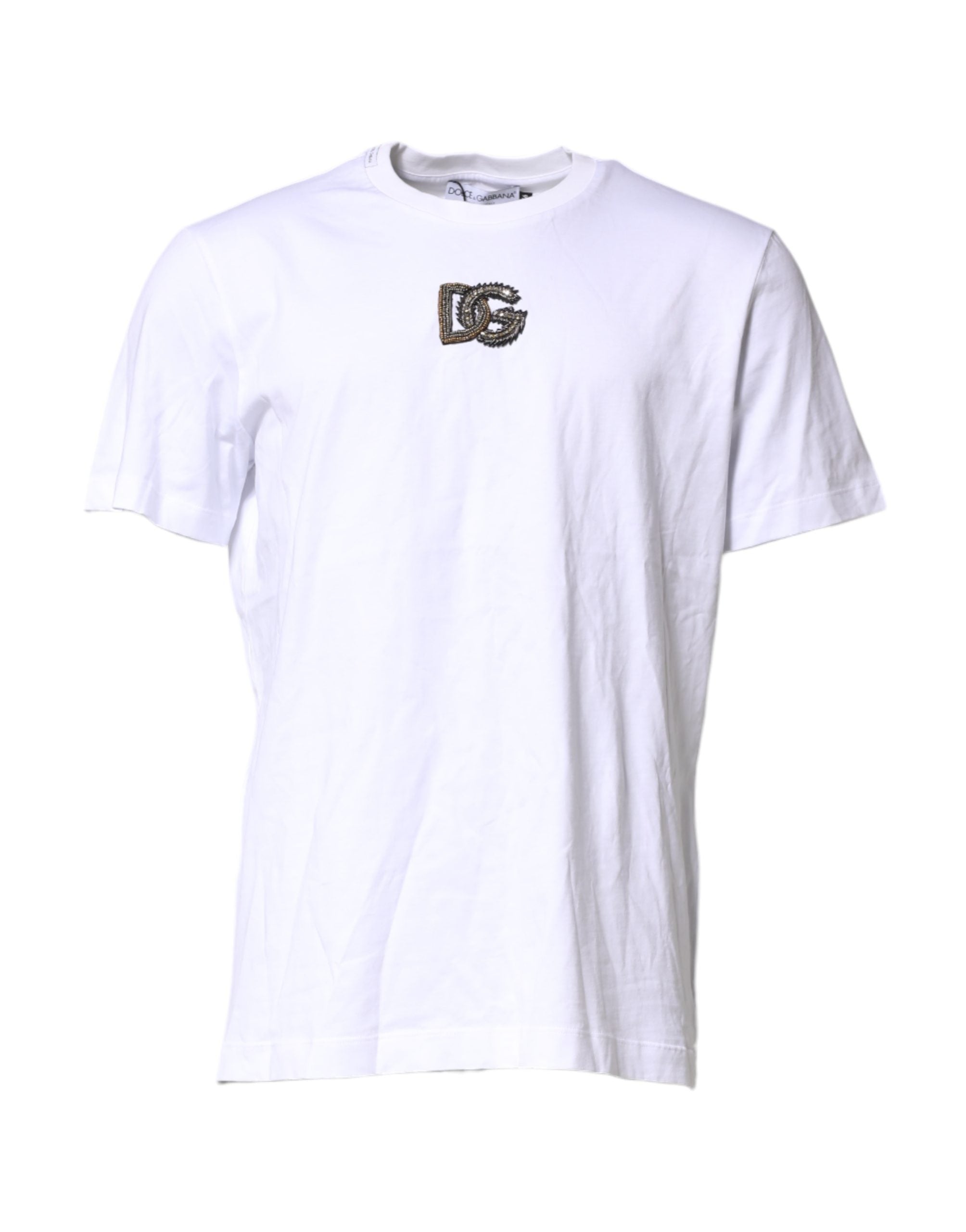 Logo-Embroidered Cotton T-Shirt — White