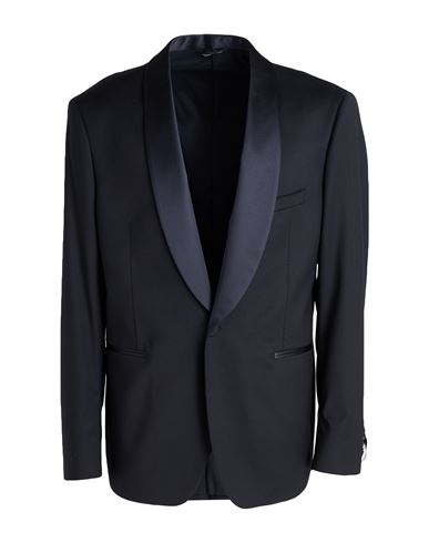 Man Blazer Midnight blue Size 40 Virgin Wool, Elastane