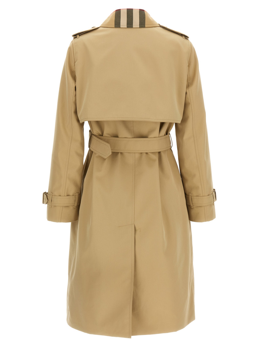 Burberry - sandridge trench coat belted waist storm flap