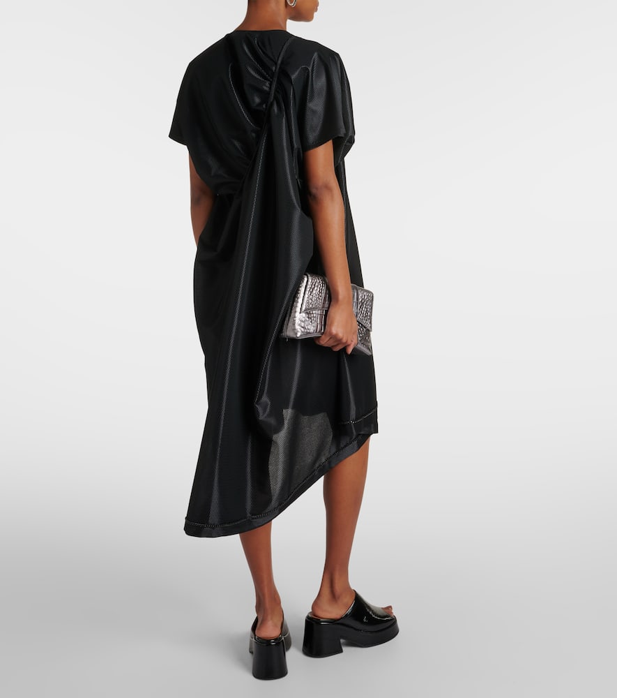 Draped midi dress