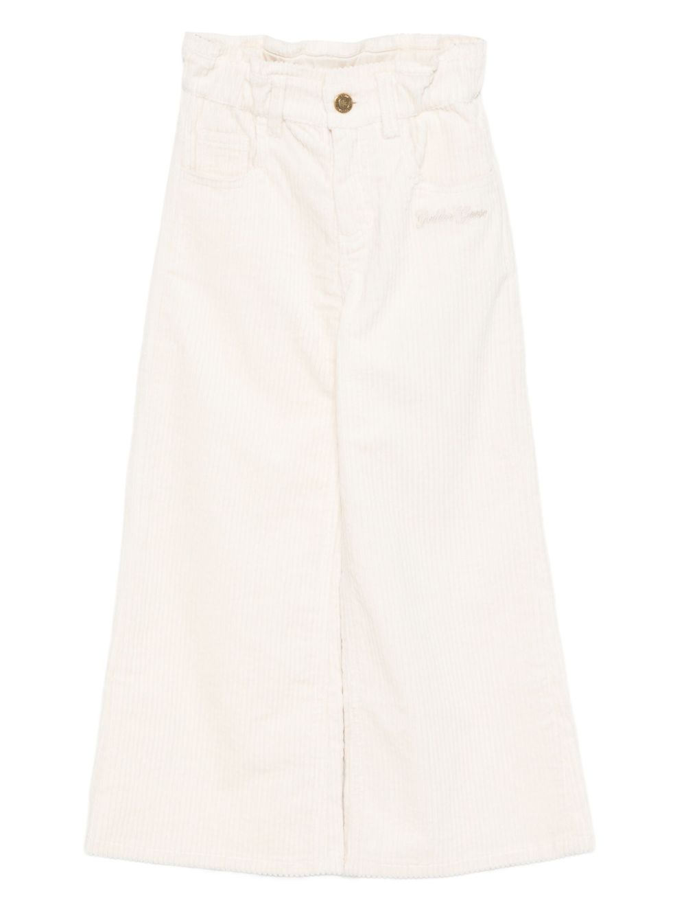 Ribbed corduroy trousers - Neutrals
