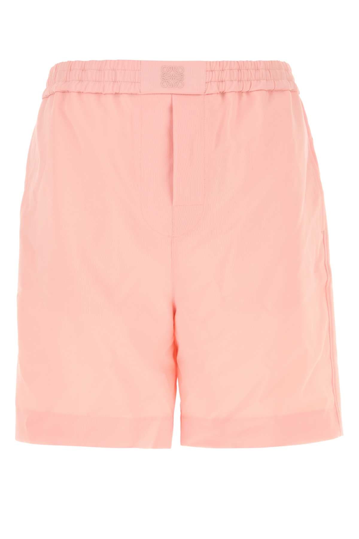 Wool Bermuda Shorts — Pink