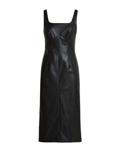 Woman Midi dress Black Size 2 Polyester, Polyurethane