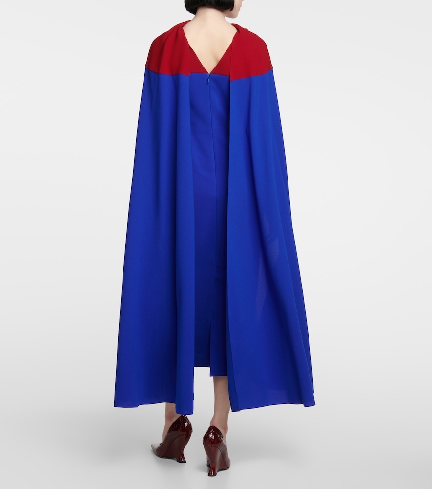 Elina cape midi dress