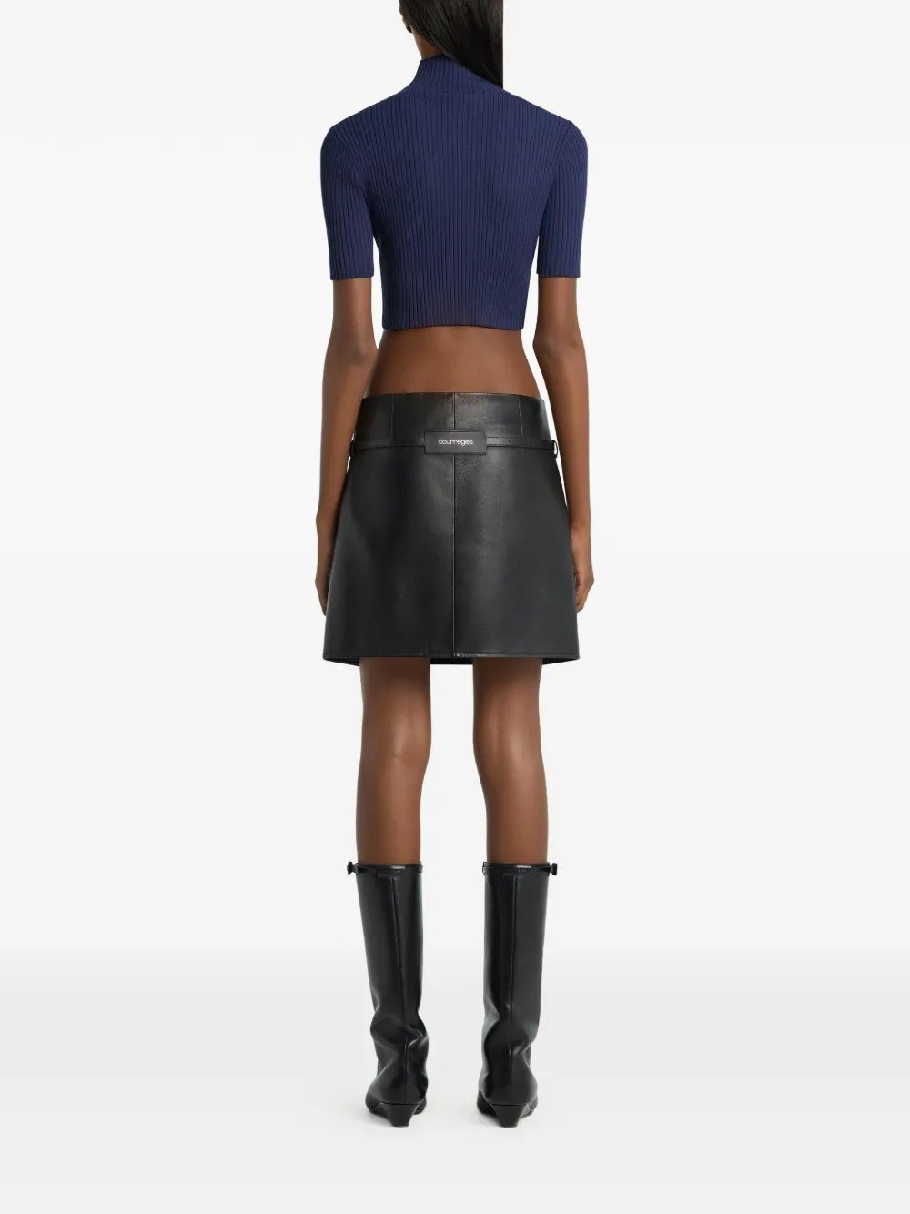 Cropped Rib Knit Top