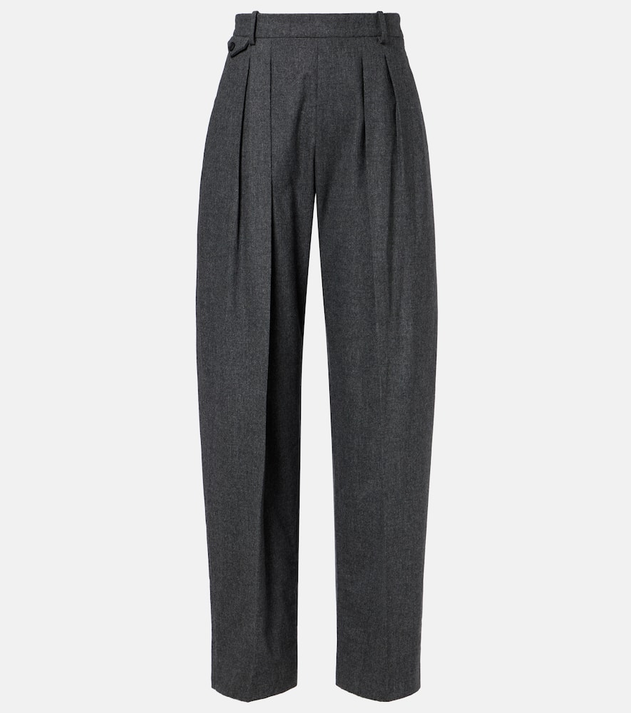 Dugan high-rise wool tapered pants