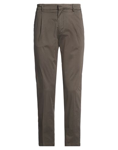 Man Pants Chocolate brown Size 36 Cotton, Elastane