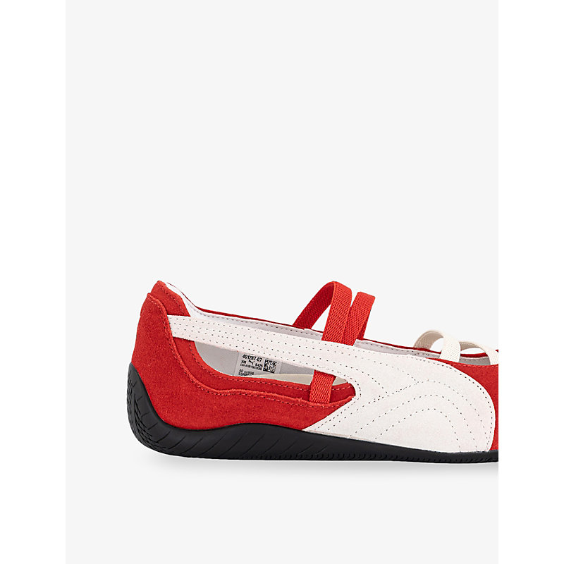 Womens Speedcat Ballet Suede Low-Top Trainers