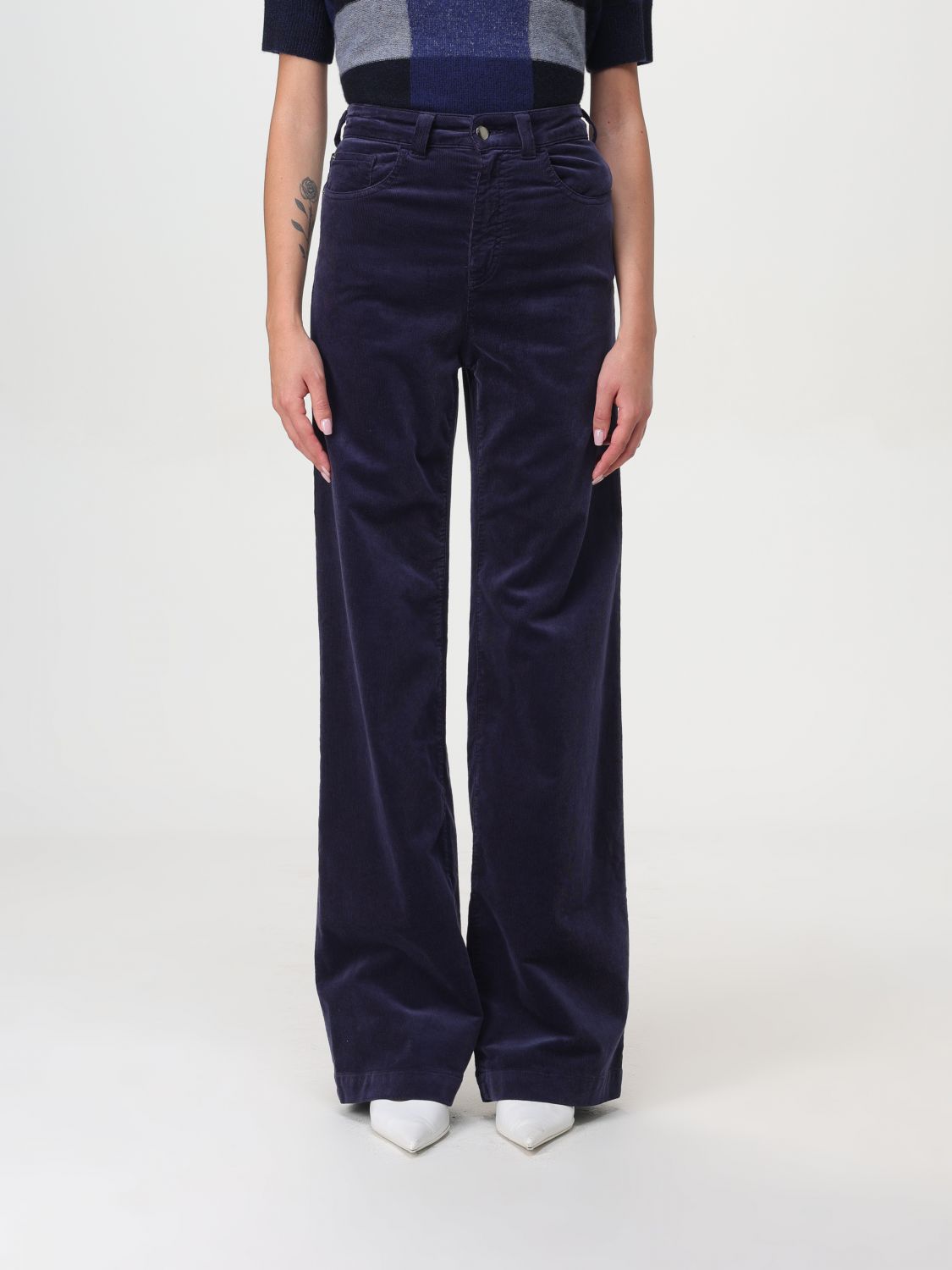 Pants Woman color Blue