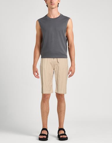 Man Shorts & Bermuda Shorts Sand Size 36 Cotton, Elastane