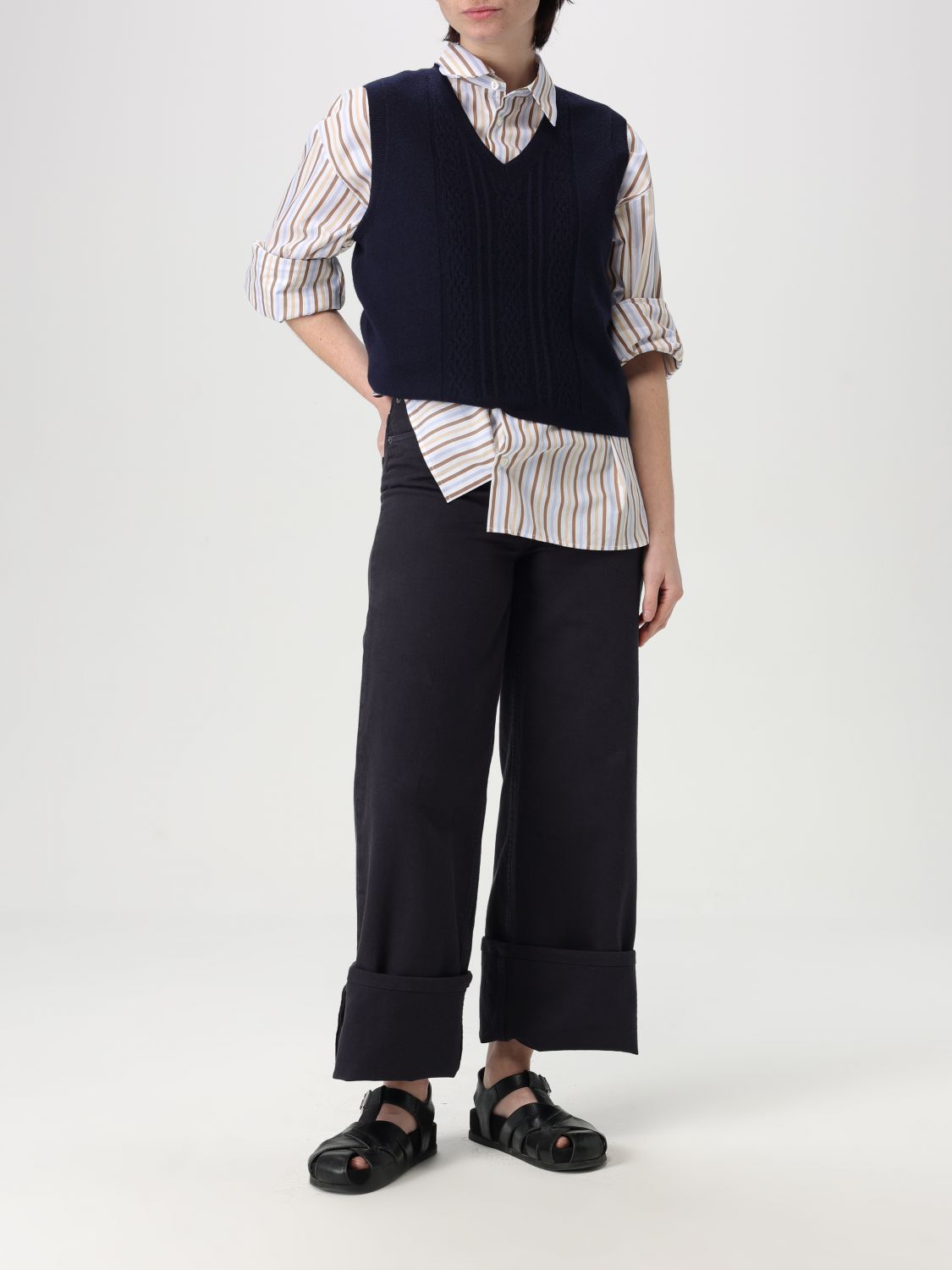 Pants Woman color Blue