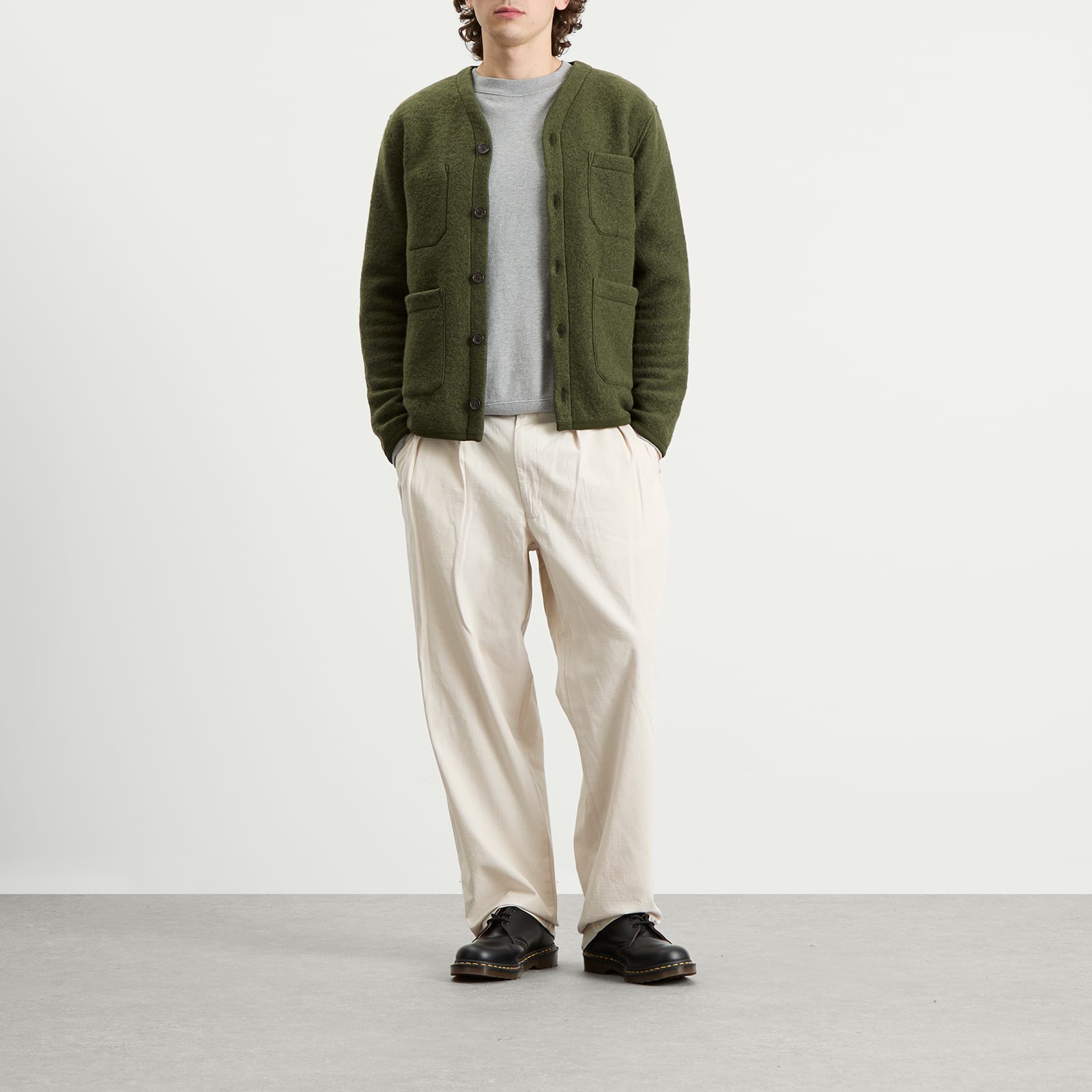 Men's Wool Fleece Cardigan