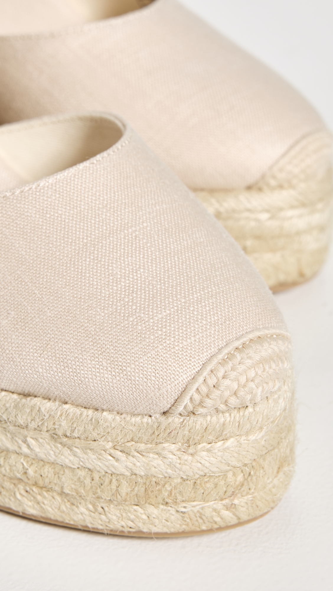 Platform Wedge Espadrilles Ivory