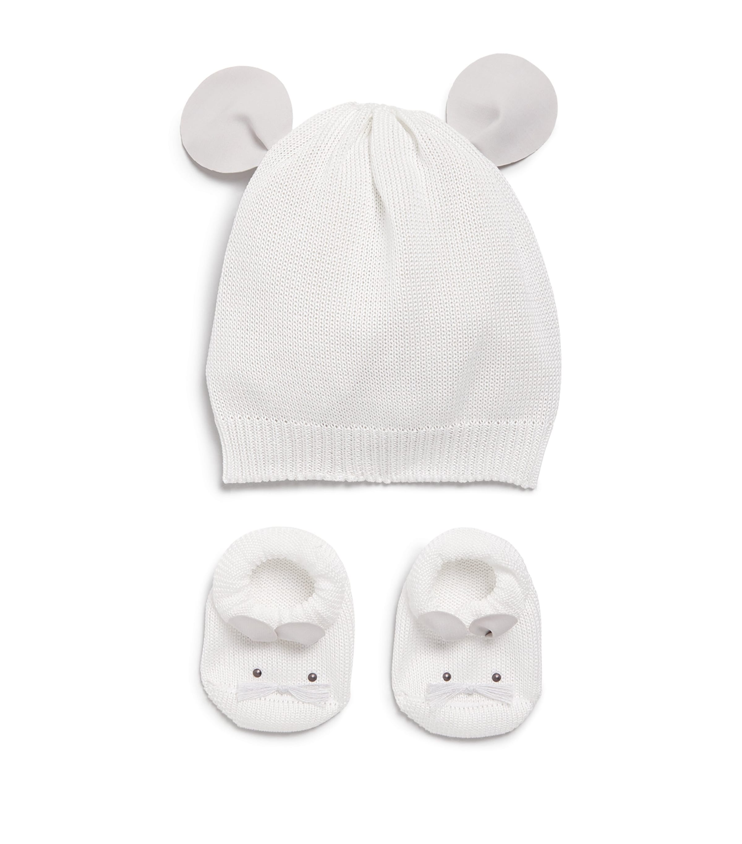 Mouse Beanie and Boots Gift Set