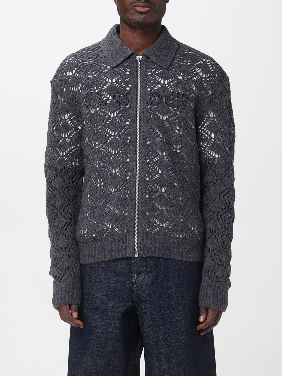 Cardigan Men color Grey