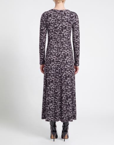 Woman Midi dress Grey Size L Viscose, Elastane