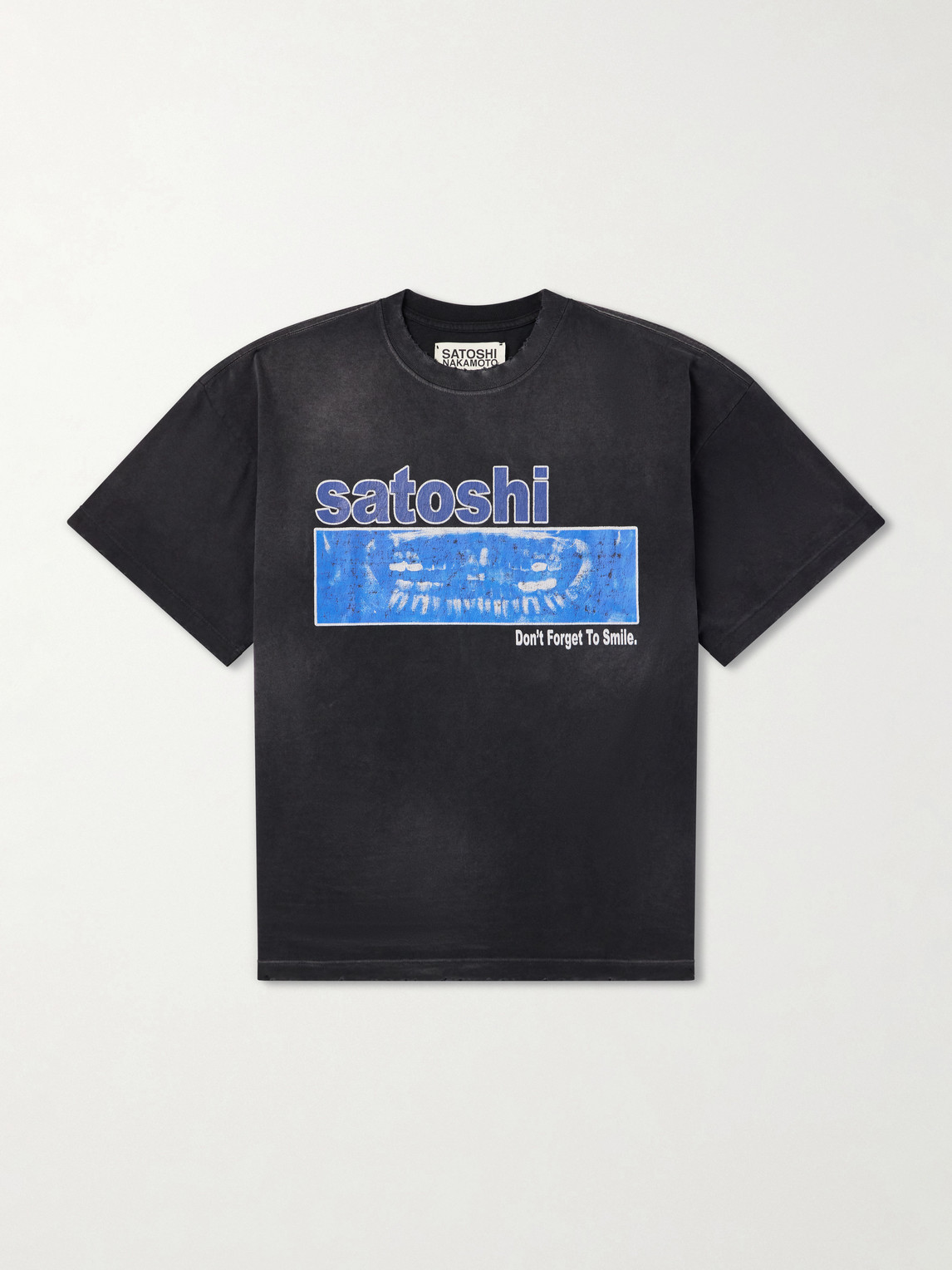 Don’t Forget to Smile Logo-Print Cotton-Jersey T-Shirt