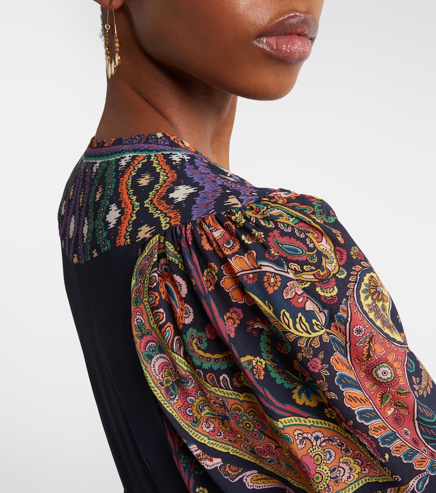 Paisley maxi dress