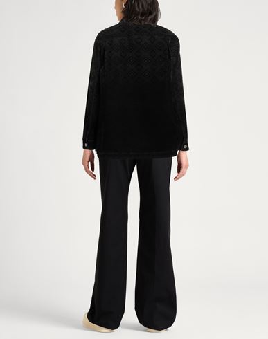 Woman Shirt Black Size 8 Cotton, Polyester, Viscose, Elastane