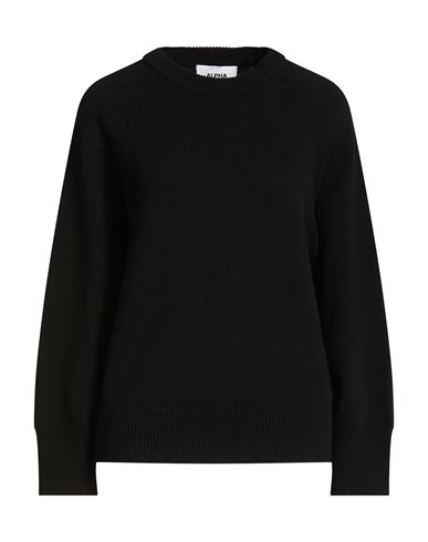 Woman Sweater Black Size 8 Geelong Wool