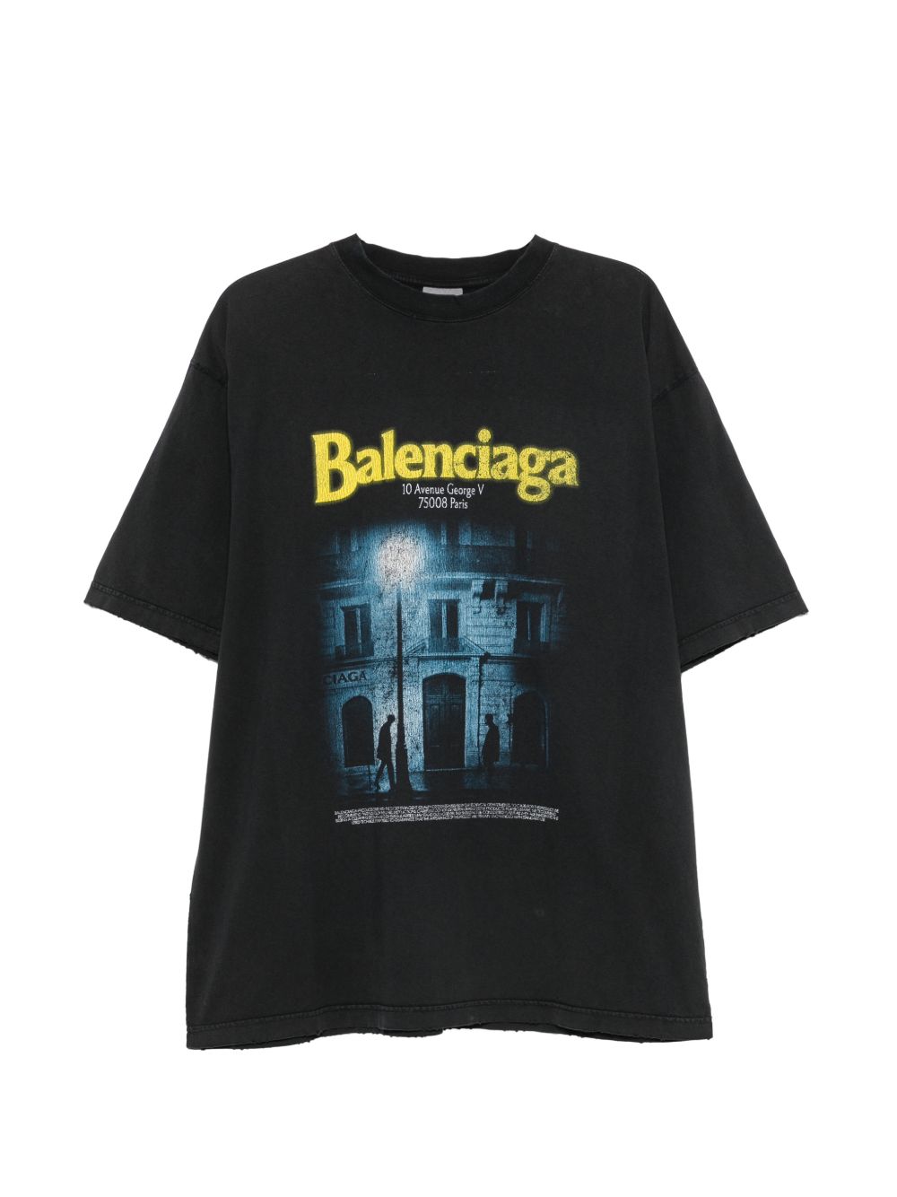 Graphic Print T-Shirt — Black