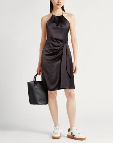 Woman Mini dress Black Size 4 Polyester
