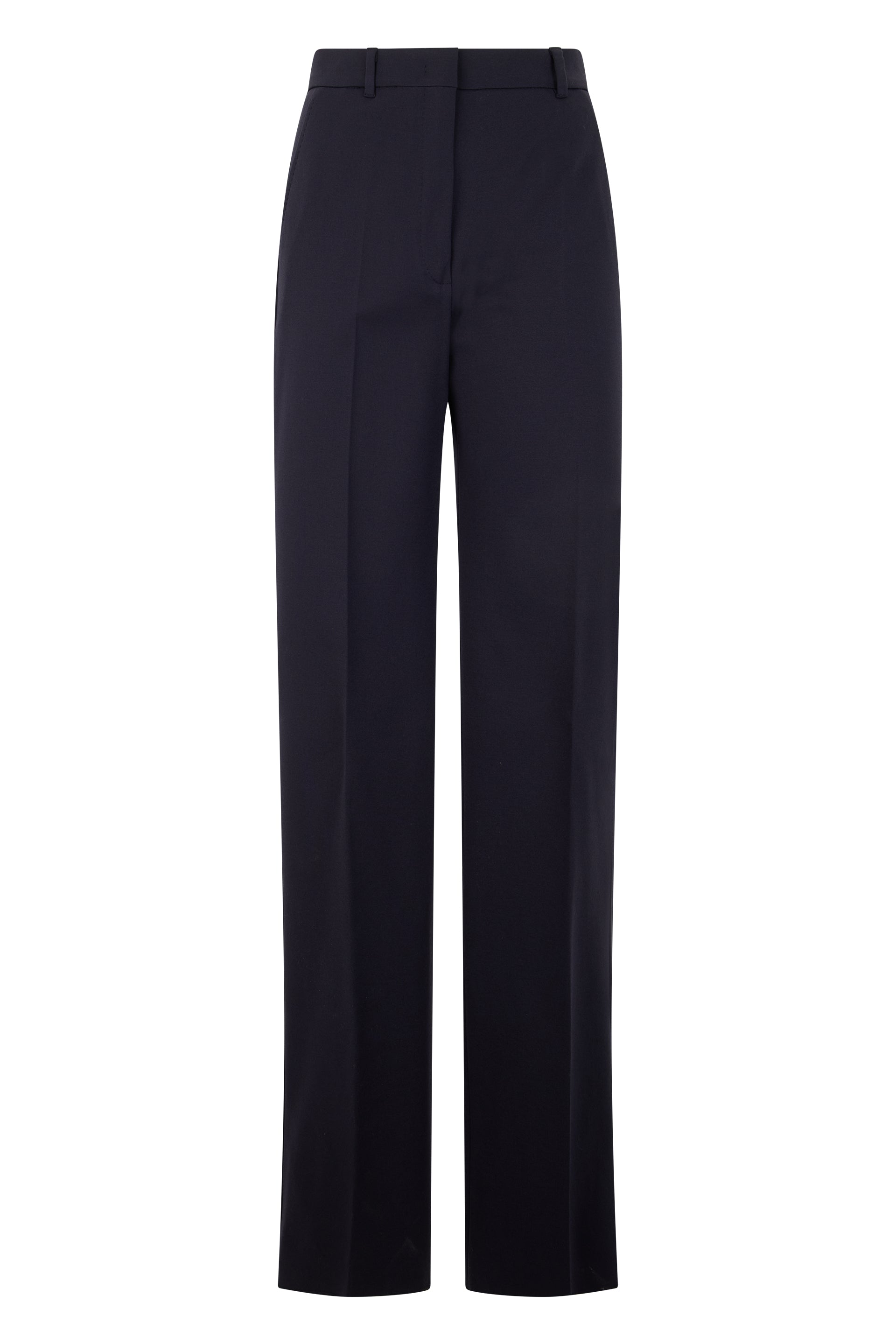 High-Waisted Straight-Leg Trousers