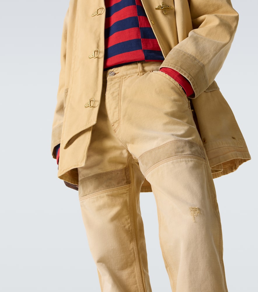 Sierra cotton canvas straight pants