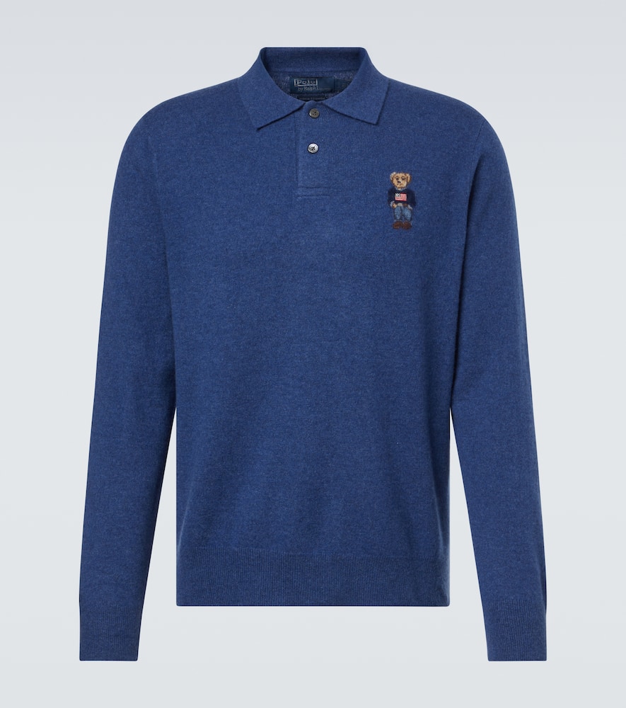 Polo Bear cashmere polo sweater
