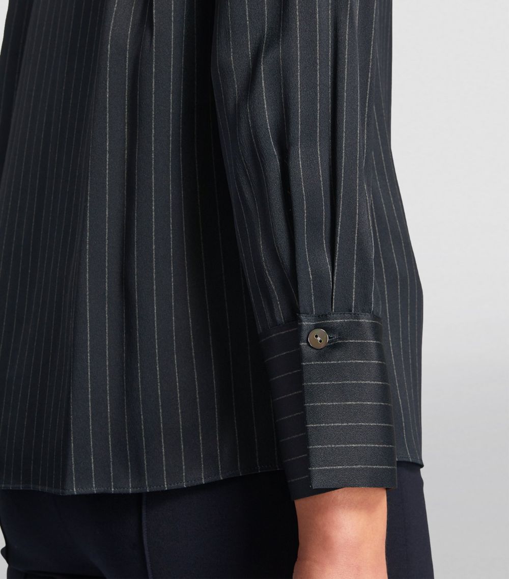 Silk Pinstripe Shirt