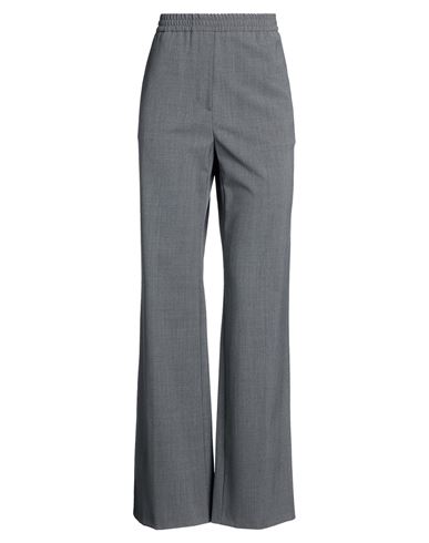 Woman Pants Grey Size 14 Polyester, Virgin Wool, Elastane